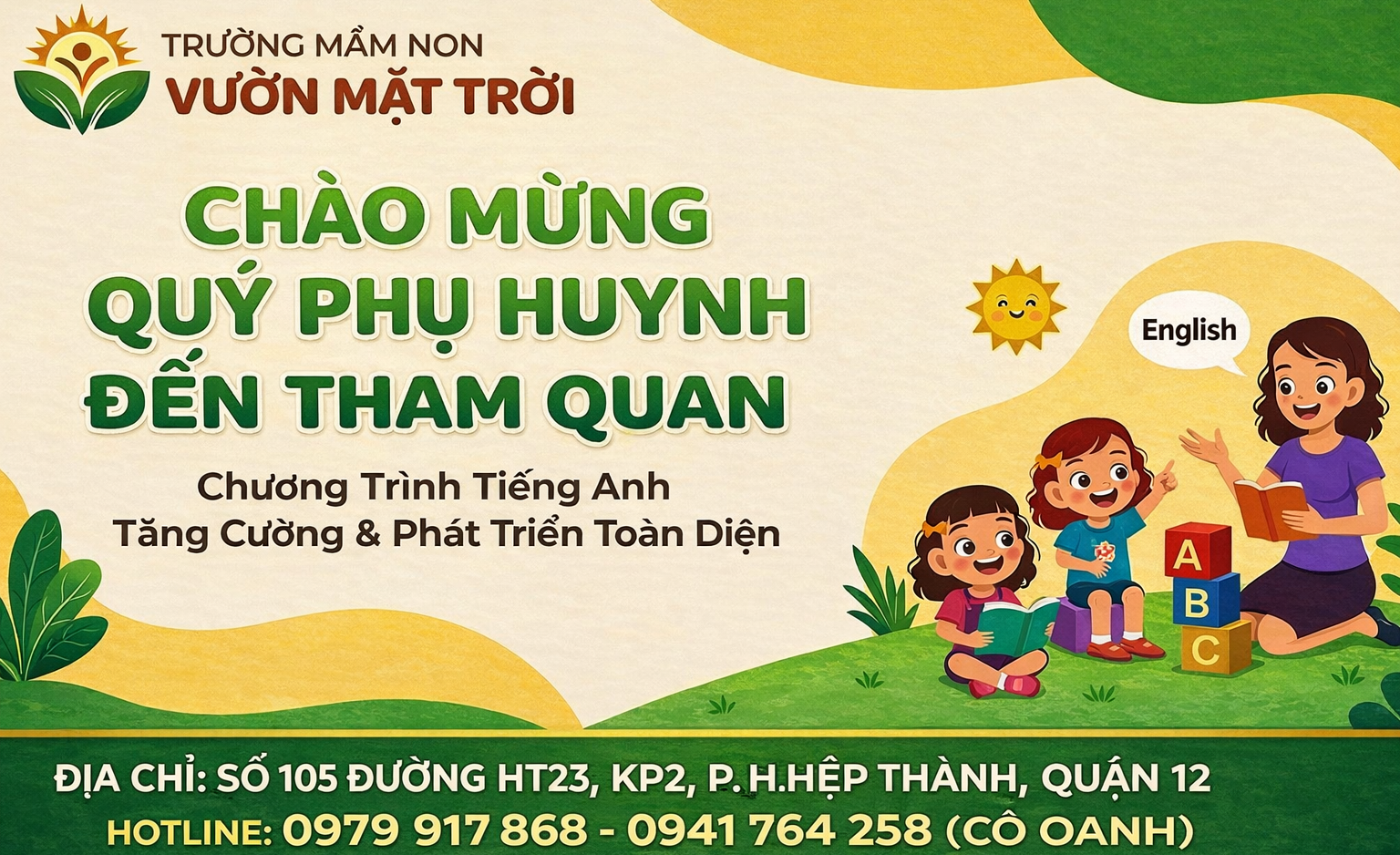 TRƯỜNG MẦM NON VƯỜN MẶT TRỜI